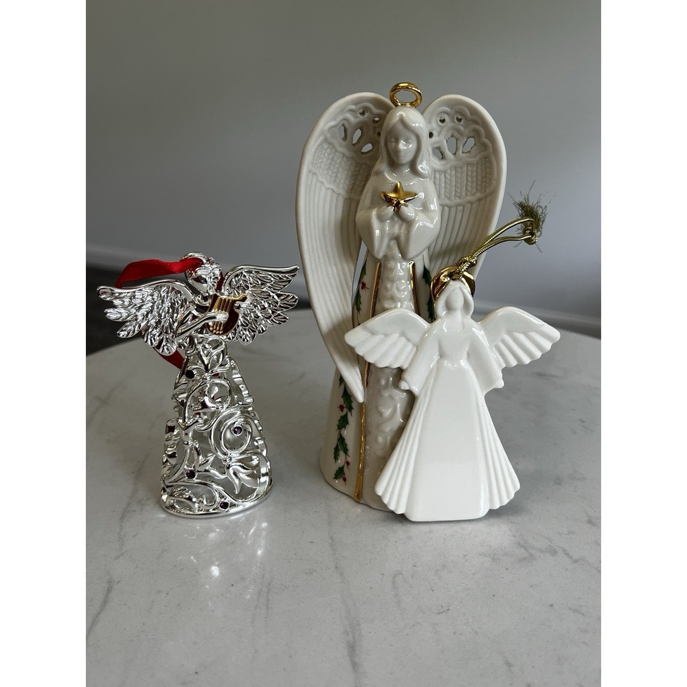Lenox Christmas Ornaments Angel‎ Lot Holiday Religious Heirloom Elegant Bell